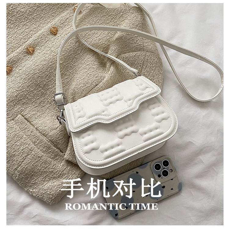 Túi Đeo Vai Cỡ Nhỏ Kết Cấu Yên Ngựa Thời Trang Mùa Xuân Cao Cấp Cho Nữ