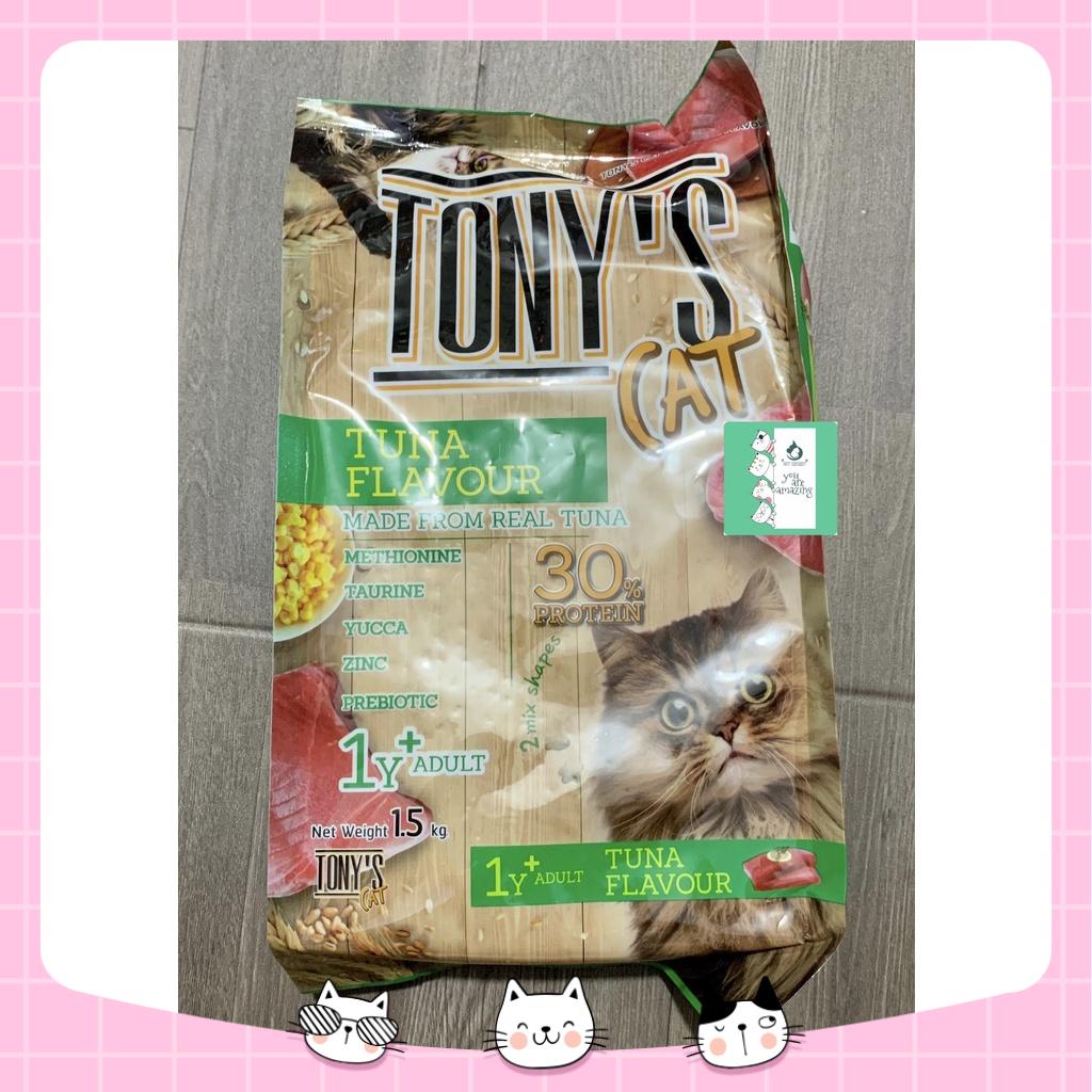 Thức ăn hạt cho mèo Tony's Cat Cá Ngừ 1.5kg