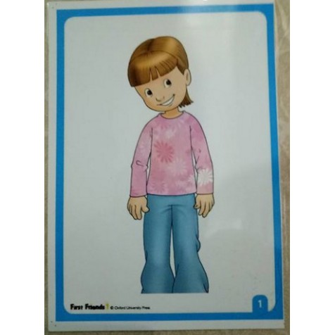 Flashcard First friend 1 2 ( A5 2 mặt ép plastic)