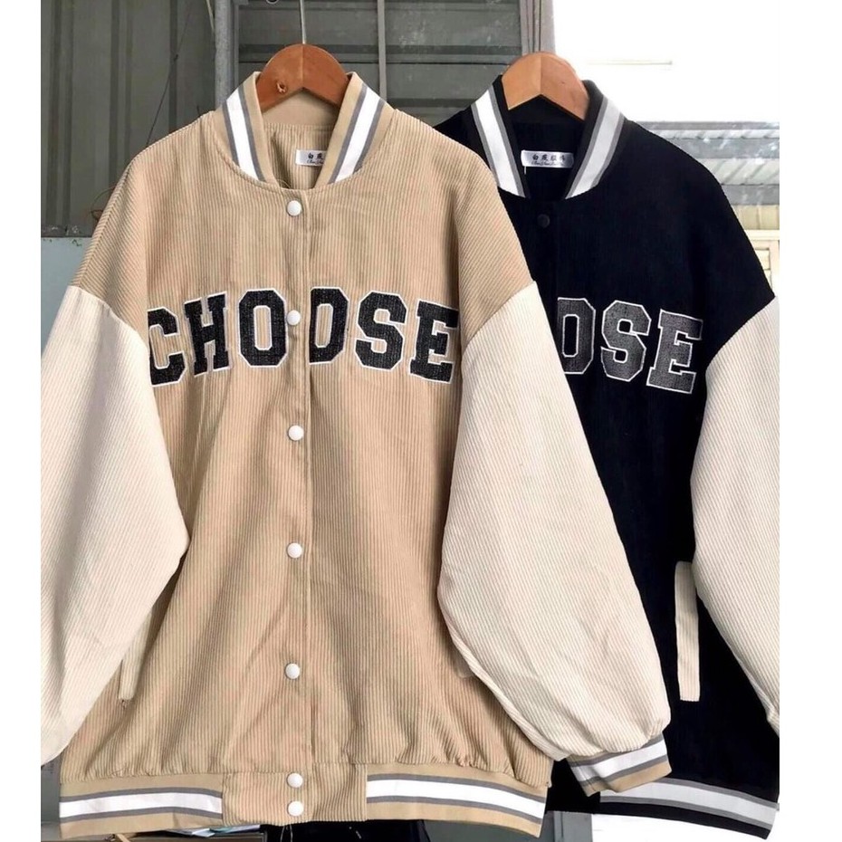 Áo Khoác Nữ, Áo Khoác Bomber Choose Phối Tay Siêu Hot Free Size | BigBuy360 - bigbuy360.vn