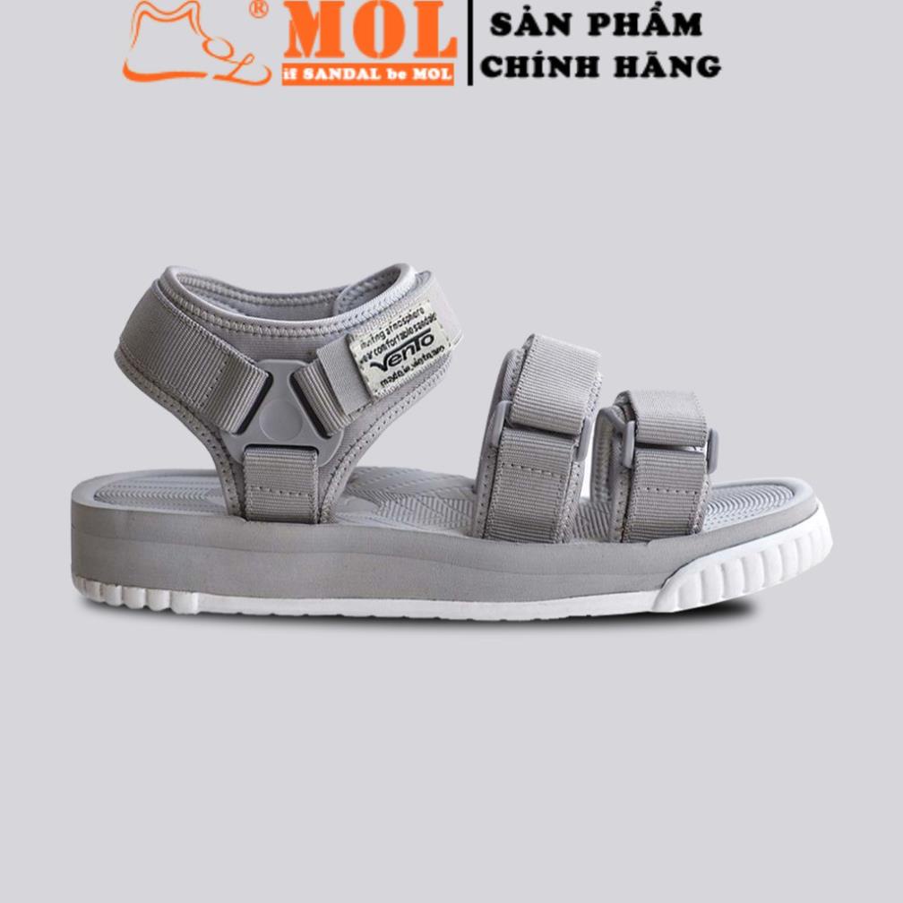 Giày sandal Vento couple nam nữ 3 quai ngang có quai hậu cố định cho cặp đôi mang đi học đi biển du lịch NV9801B PT
