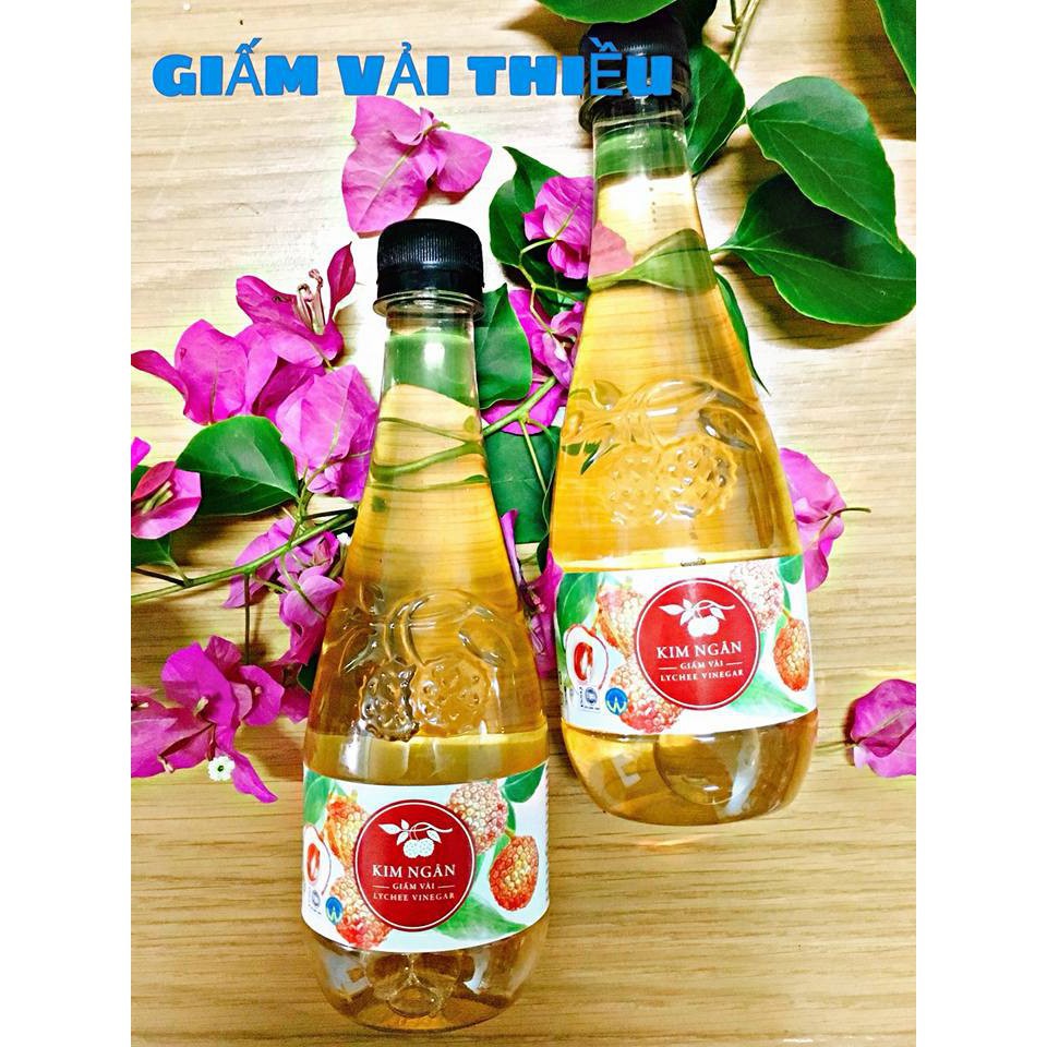 Giấm vải Kim Ngân 450ml, giúp đẹp da, giảm cân và giảm cân hiệu quả