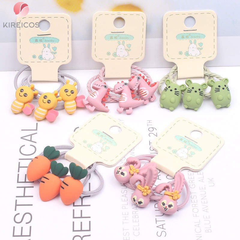Set 3 Dây Cột Tóc Thú nhiều Mẫu Cho Bé  B192