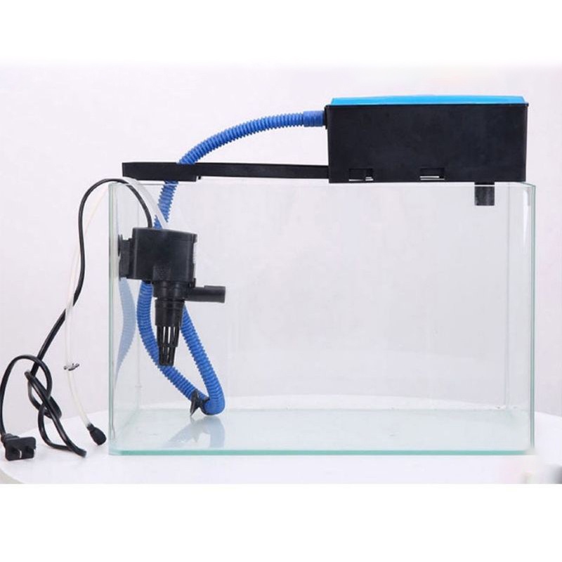 Máy bơm lọc nước bể cá tiết kiệm điện, lọc máng RS-801 cho bể 60-80cm, 3 in 1 đa chức năng