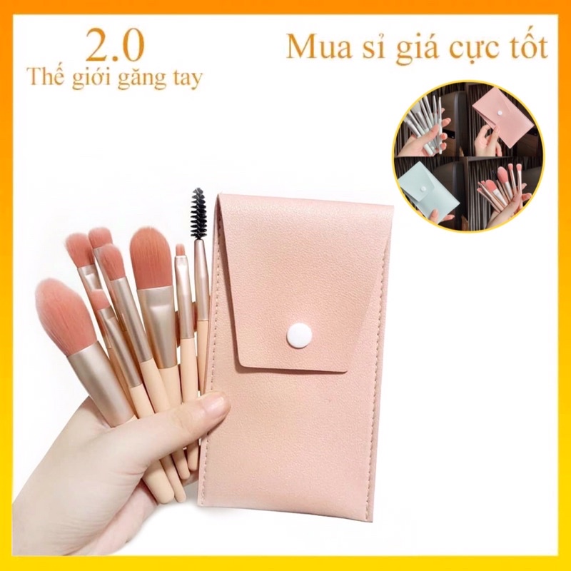 [Siêu Giá Rẻ] Bộ cọ trang điểm gồm 8 món