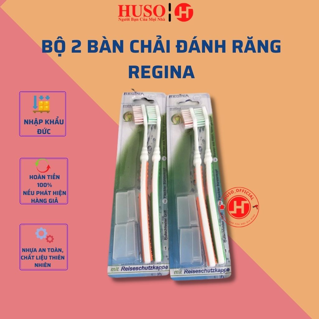 Bộ 2 bàn chải đánh răng REGINA