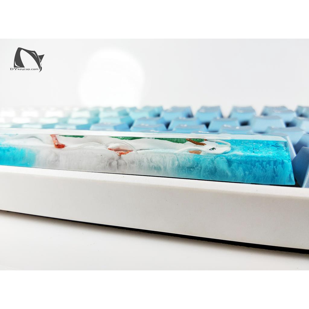 Nút bàn phím rồng Haku, nút bàn phím Spirited Away handmade, nút bàn phím resin,Haku keycap SA, Artisan Keycap