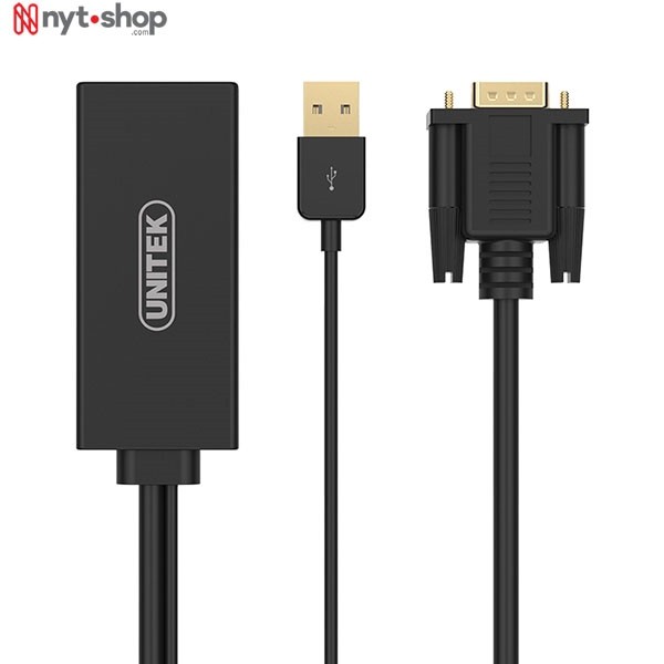 Dây Cáp Chuyển Vga Sang HDMI Unitek Y-8711