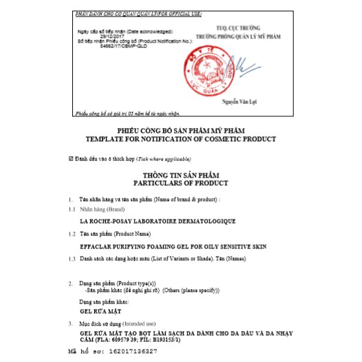 LA ROCHE POSAY Sữa Rửa Mặt Effaclar Purifying Foaming Gel Tạo Bọt dạng gel dành cho da dầu, nhạy cảm | BigBuy360 - bigbuy360.vn