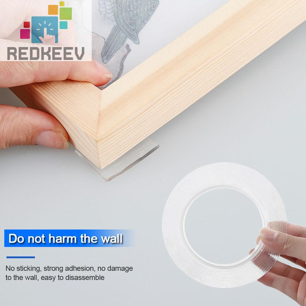 Cuộn băng keo hai mặt nano trong suốt siêu dính đa năng tiện lợi
