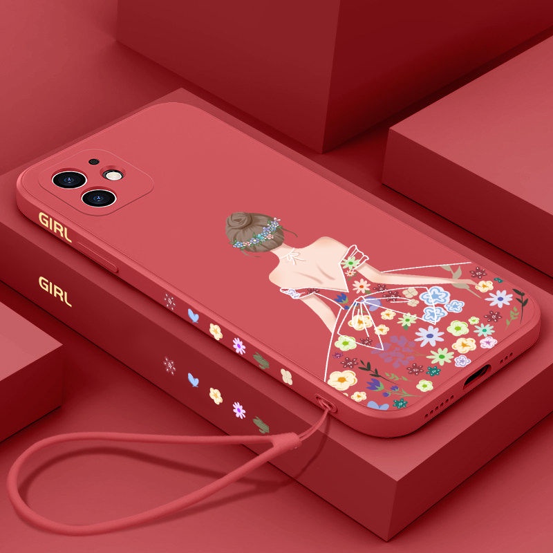 Ốp điện thoại QIANZI in hình cô gái thích hợp cho Iphone 11 11 Pro 11 Pro Max 12 12 Pro Max 12 Mini 13 Pro Max 13