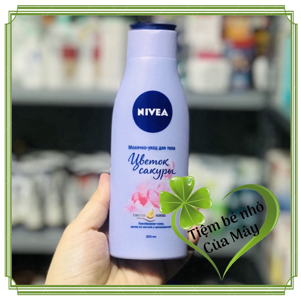 Dưỡng thể Nivea - Hàng Nga, mùi hoa anh đào 200ml | BigBuy360 - bigbuy360.vn