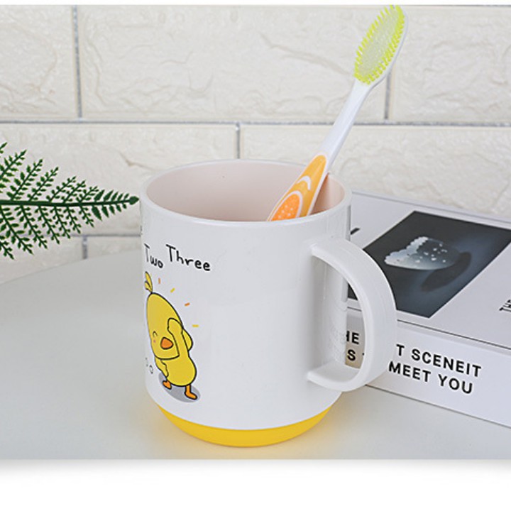 Bộ cốc đánh răng kèm hộp đựng xà phòng in hình siêu dễ thương