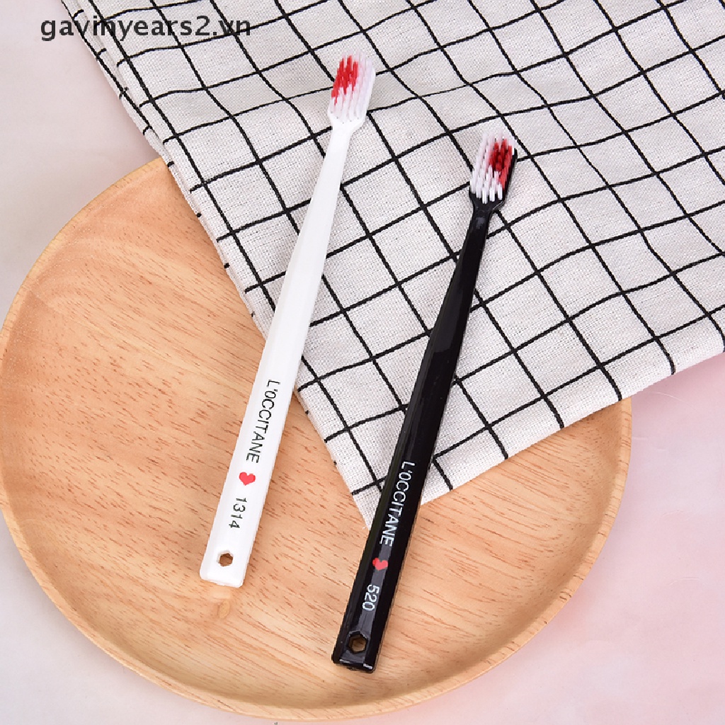 Bộ 2 Bàn Chải Đánh Răng nano Họa Tiết Trái Tim Thời Trang
