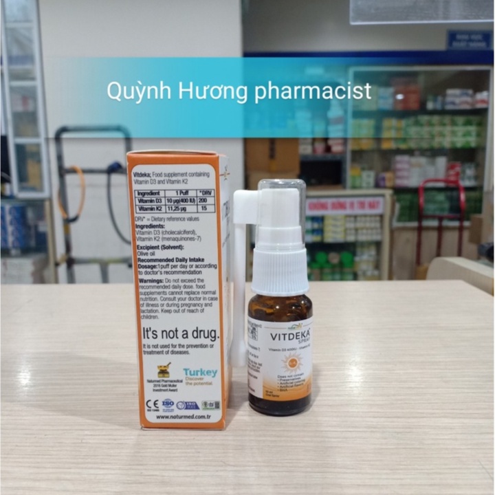 ( CHÍNH HÃNG ) VITDEKA Spray 10ml giúp bổ sung vitamin D3 và K2 cho bé