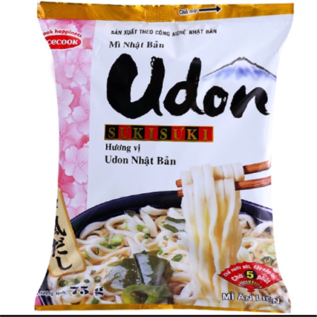 Mì Udon Sưki - Sưki hương vị Udon Nhật Bản gói 75g