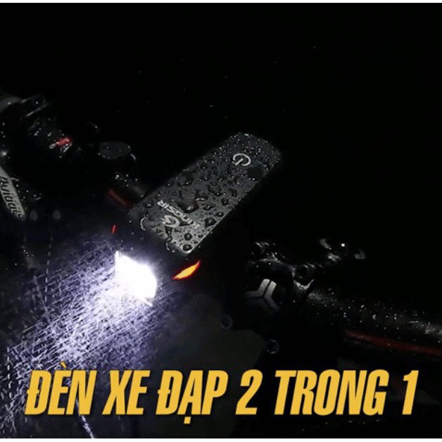 ĐÈN LED TÍCH HỢP CÒI BÁO HIỆU CHO XE ĐẠP 2 IN 1 Nightwave 2000mAH