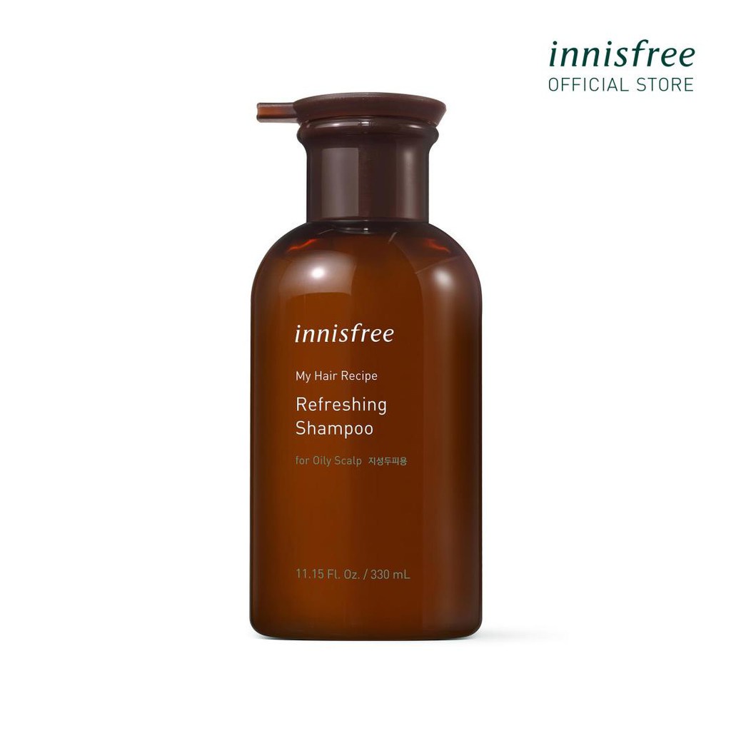 [Mã FMCGMALL giảm 8% đơn từ 250K] Dầu gội cho da dầu innisfree My Hair Recipe Refreshing Shampoo For Oily Scalp 330ml