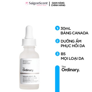 Tinh chất phục hồi da The Ordinary Hyaluronic Acid 2% + B5 ( 30mL )
