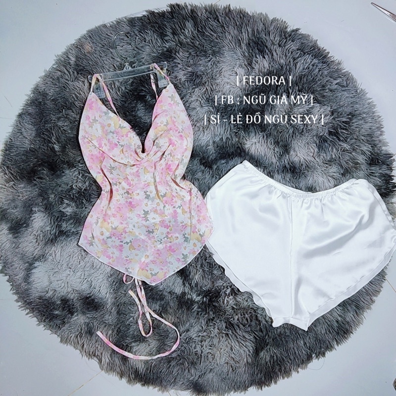 Đồ Ngủ Sexy 😍Freeship😍 Đồ bộ ngủ 2 dây cổ đổ quyến rũ  freesize 40-60kg | BigBuy360 - bigbuy360.vn