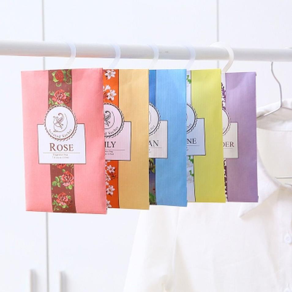 Túi Thơm Thảo Mộc Treo Phòng Ngủ, Tủ Quần Áo Bằng Tinh Dầu Tự Nhiên  - Gói Thơm Mini Để Tủ Và Móc Treo Trong Suốt T10