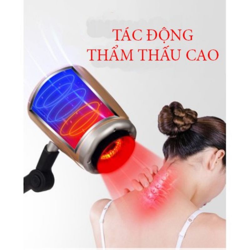 Máy xông ngải cứu có Đèn Hồng Ngoại tặng kèm ngải nhung và tinh dầu