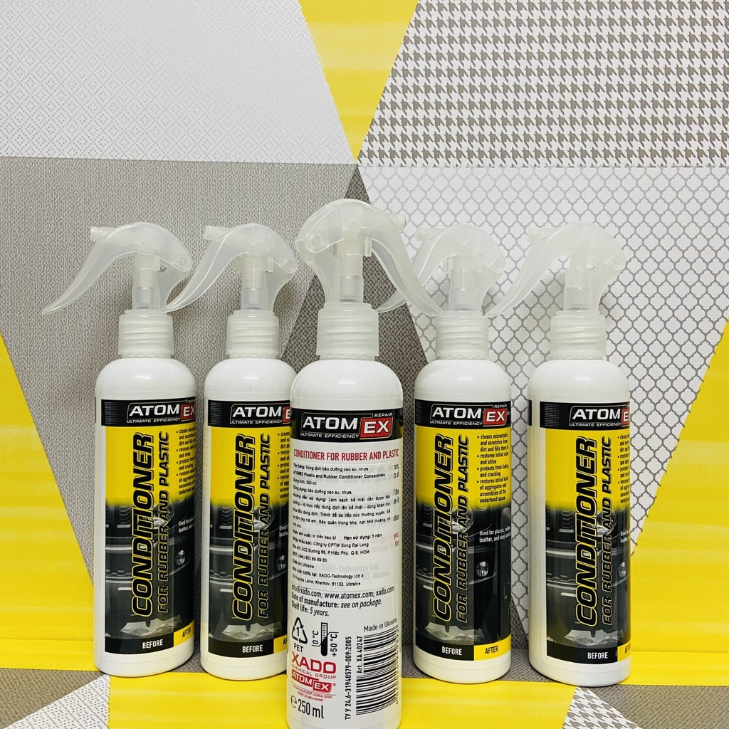 Dưỡng nhựa, cao su cao cấp XADO ATOMEX Plastic And Rubber Conditioner Concentrate
