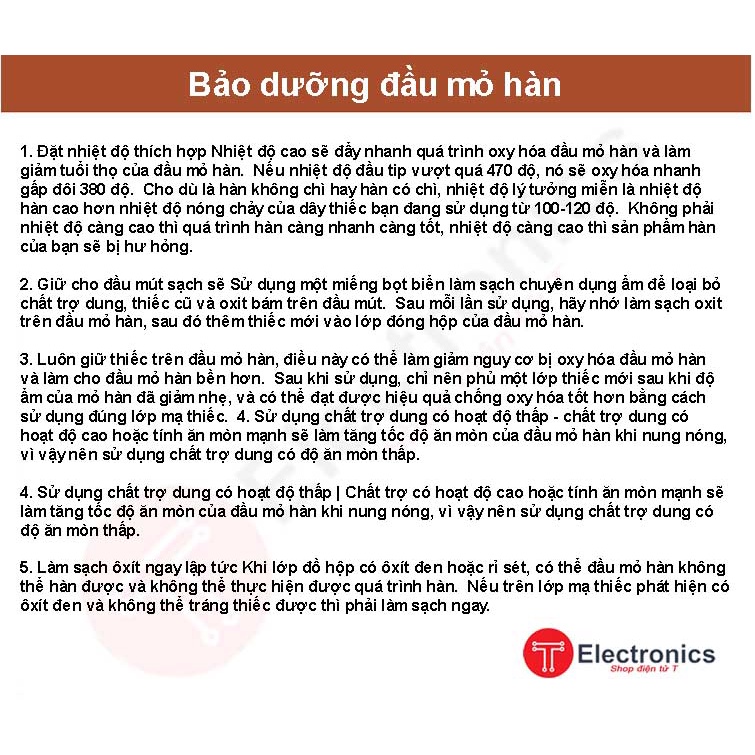 Mũi Hàn 200 chất lượng cao dùng cho máy hàn Quick 203, hunter 203