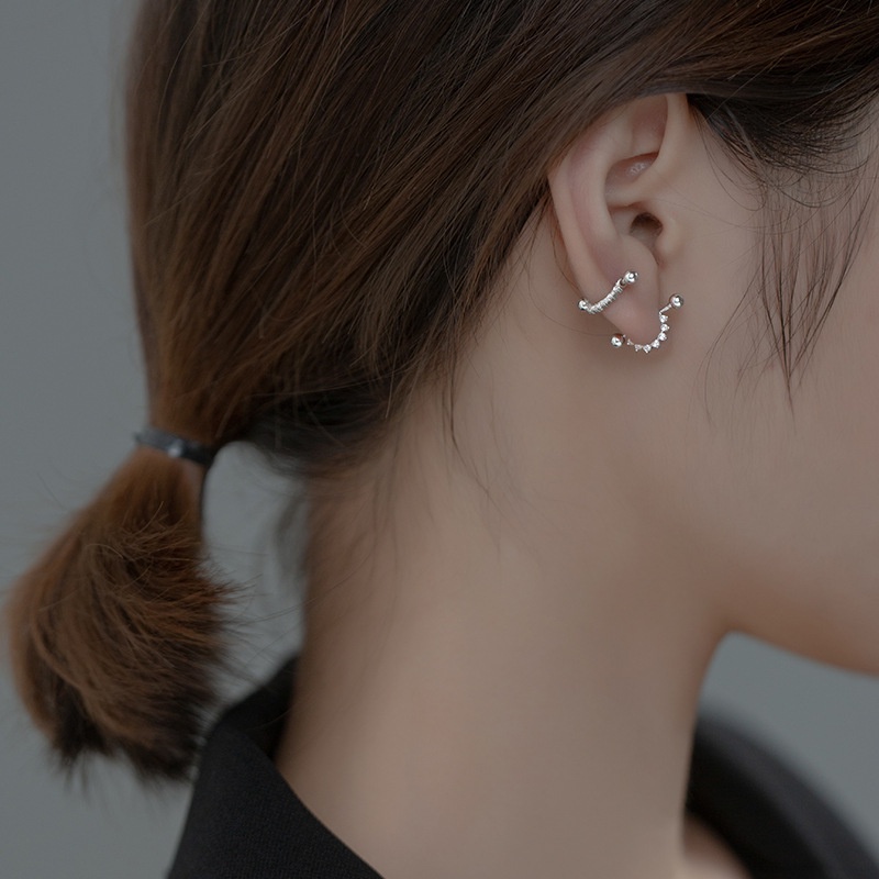 Set Bông Tai Nữ Bông Tai Titan Nữ 1 Bộ Khuyên Xỏ Tai Helix Đính Đá Zircon Không Gây Dị Ứng Thời Trang Cho Nữ