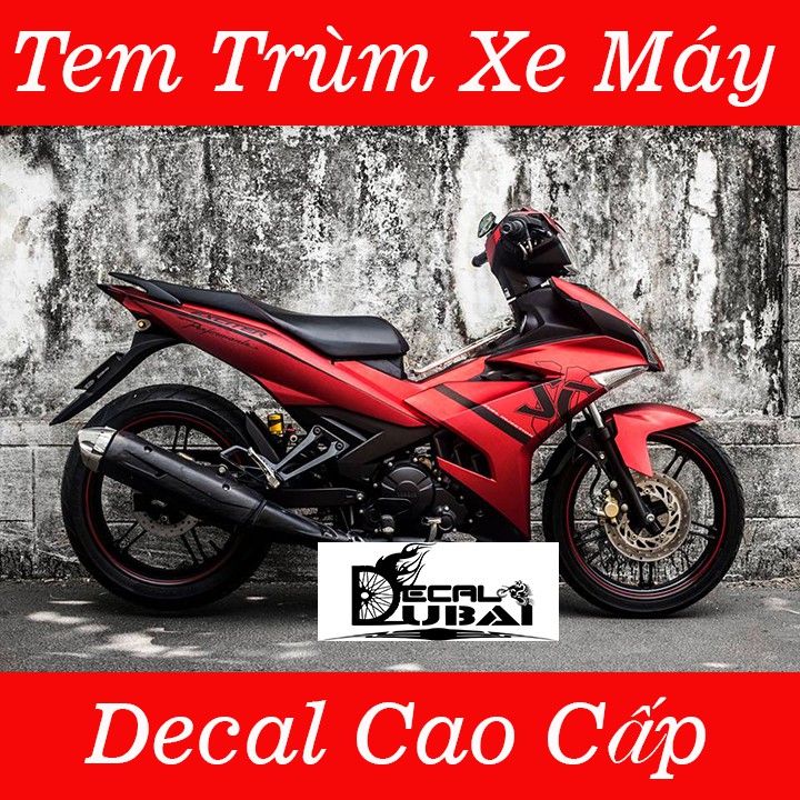 Tem Trùm Xe Exciter 150 Đỏ