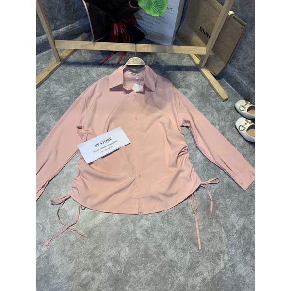 Áo sơ mi rút dây 2 bên hông sườn siêu xinh