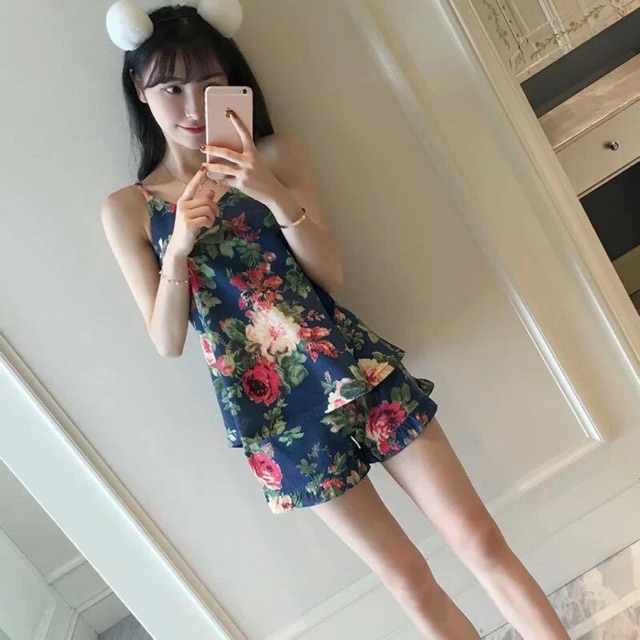 Set thun 2 dây có lót ngực . Túi Zip cao cấp