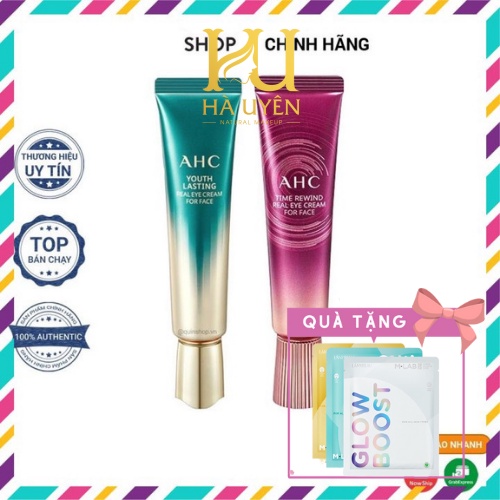 Kem Mắt , Kem Dưỡng Mắt AHC Time Rewind Real Eye Cream For Face,Ngăn Ngừa Nếp Nhăn,Loại Bỏ Quầng Thâm Full30ml-Mini12ml