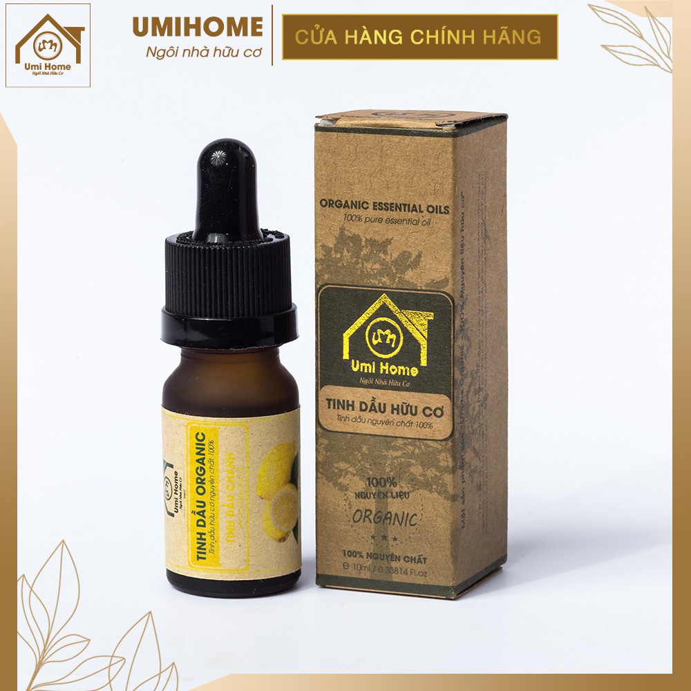 Tinh dầu Chanh vàng hữu cơ UMIHOME 10ml nguyên chất