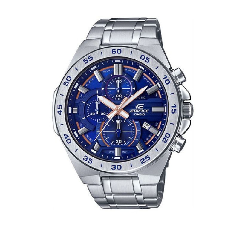 Đồng hồ nam Casio EFR 564D Demi 44mm chống nước, dây kim loại sang trọng