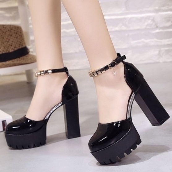 Giày Cao Gót 12cm Bằng Da Đế Dày Chống Thấm Nước Thời Trang Mùa Xuân 2022