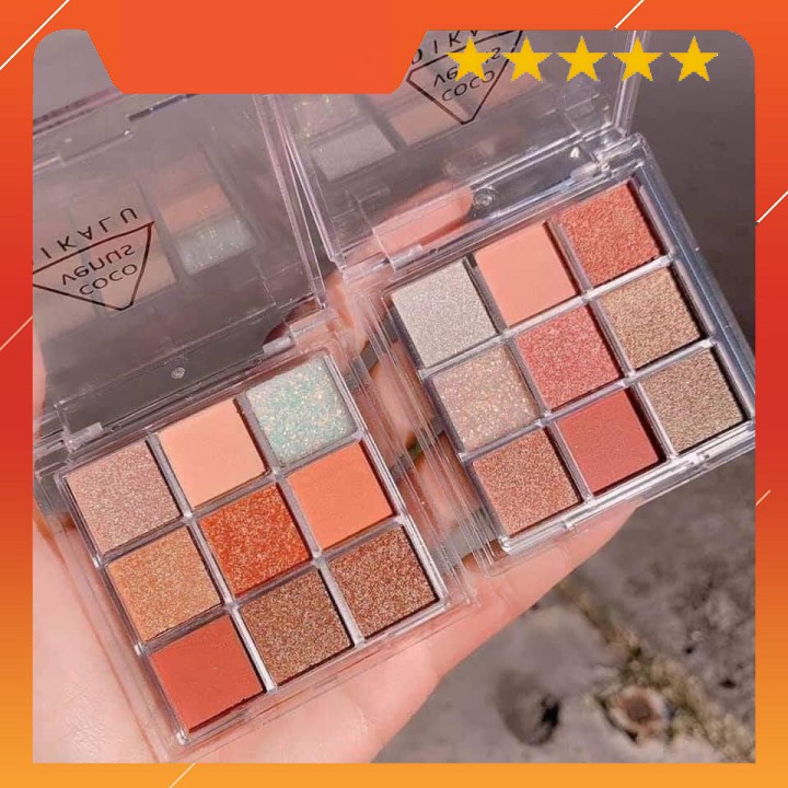Phấn mắt Dikalu 9 Tone nhũ Bảng phấn mắt 9  ô kim tuyến  Dikalu Coco Venus mã Xuka cosmetic PM09 | BigBuy360 - bigbuy360.vn