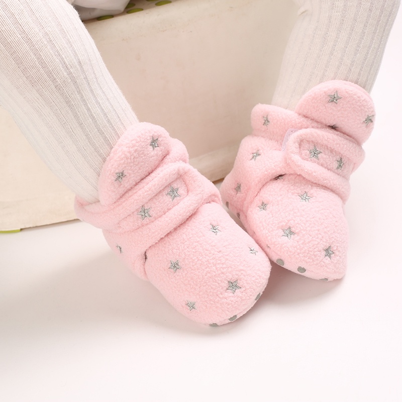 Giày Bốt Vải Len Mềm Giữ Ấm Mùa Đông Dành Cho Bé Trai Gái