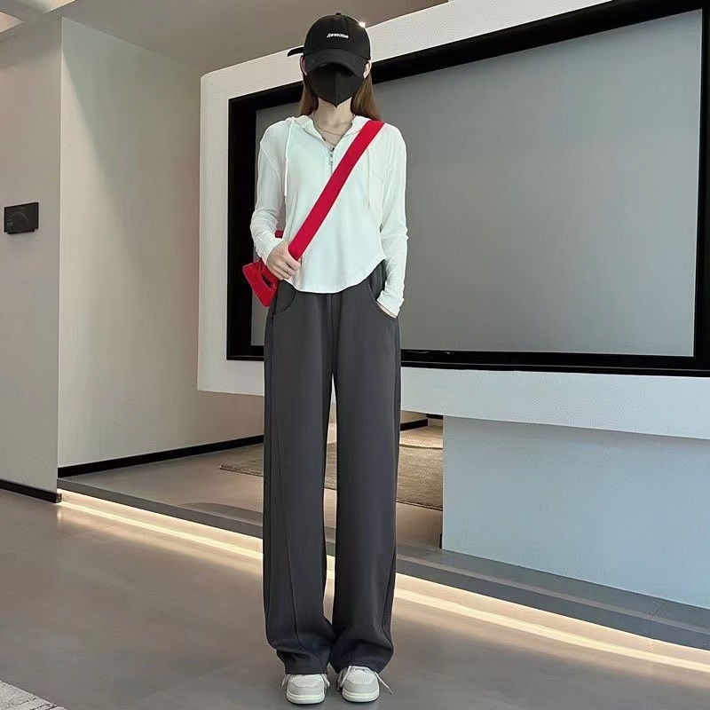 Quần Thể Thao Ống Rộng Thời Trang Hàn Quốc Dành Cho Nữ