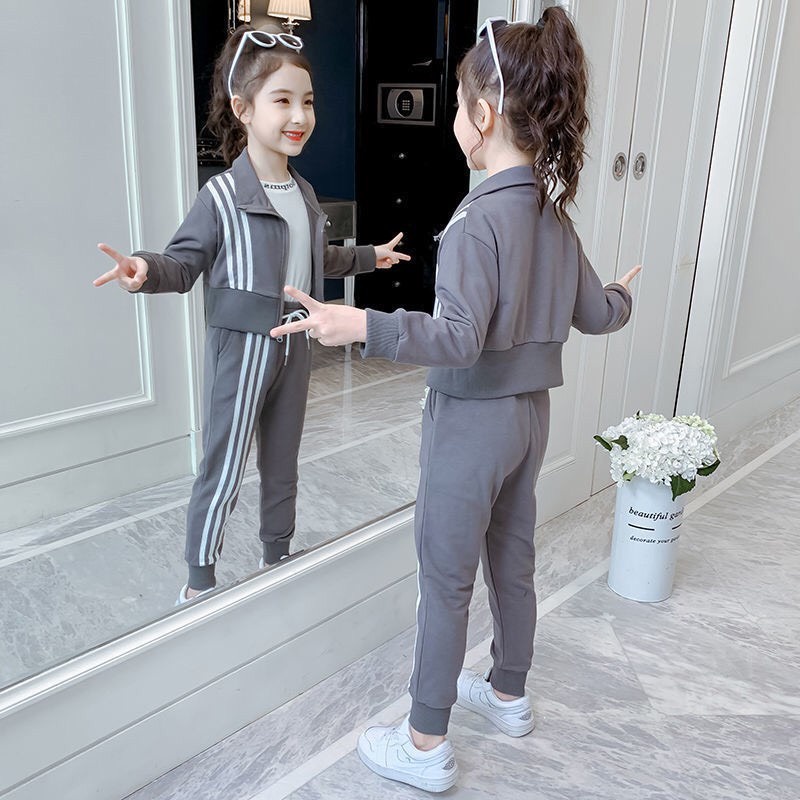 Bộ Thu Đông Thể Thao Cho Bé Gái và Bé Trai Áo Dài Tay Quần Dài Chất Liệu Nỉ Ken Store