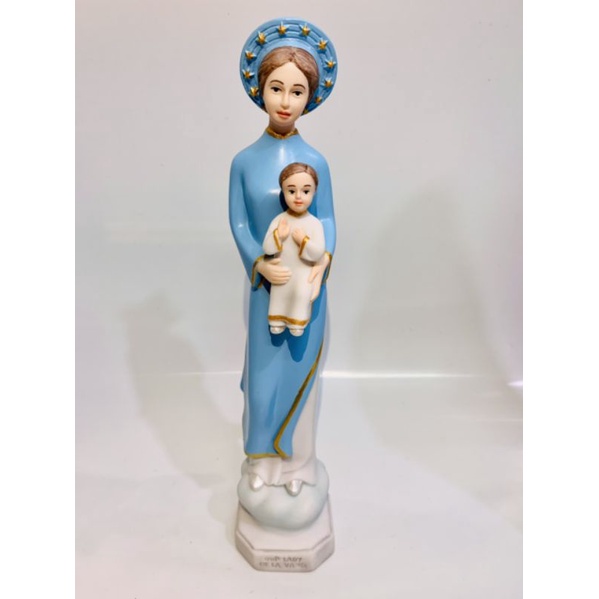 Tượng công giáo - Tượng Đức Mẹ La Vang 25cm (mẫu Ý)