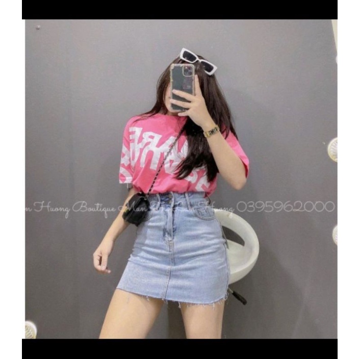Áo phông tay lỡ chữ chéo DSQ QUARE , chất cotton mịn mát nhiều màu