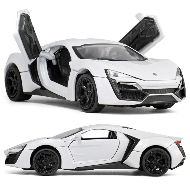 MÔ HÌNH XE Ô TÔ Siêu Xe Lykan Hypersport mở full cửa | MINIAUTO tỷ lệ 1:32 màu trắng