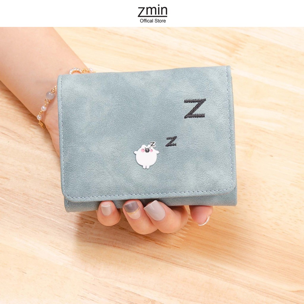 Ví nữ mini cầm tay Zmin, chất liệu cao cấp có thể bỏ túi - V008