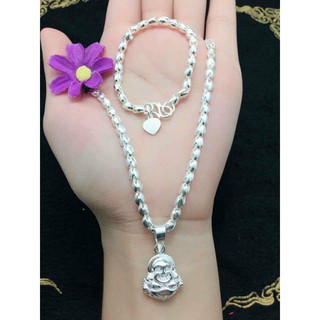 Dây chuyền bạc ta cho bé - dây gạo