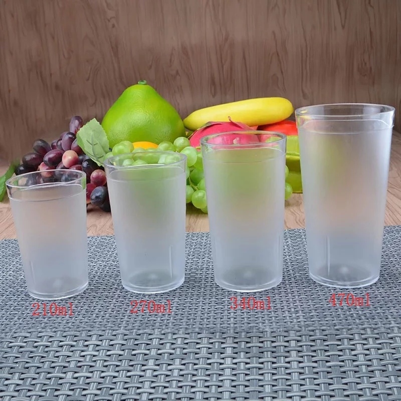 Cốc nhựa acrylic trong suốt chống rơi cho tiệc bbq / du lịch / sự kiện