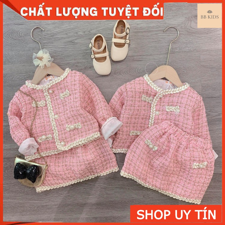 BBKIDS❌Size 11-18kg⚜️Set váy dạ mỏng sang chảnh cho bé gái⚜️HÀNG QUẢNG CHÂU CAO CẤP⚜️