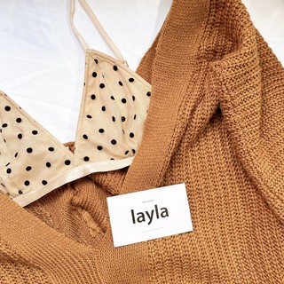Áo ngực bralette chấm bi Bambi