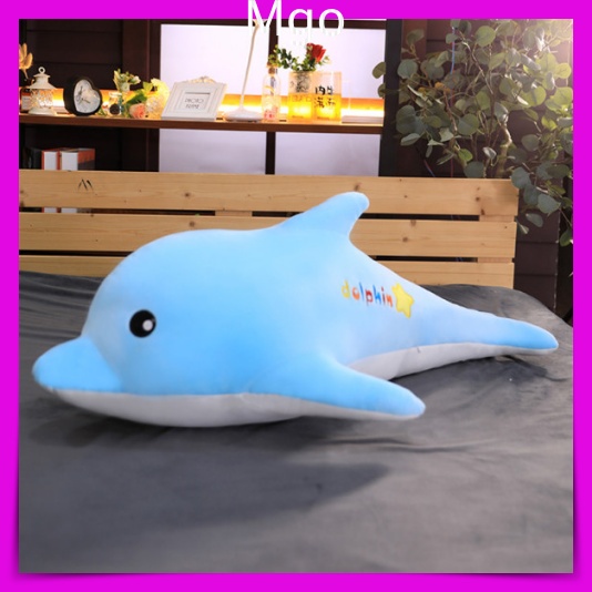 Gấu Bông Teddy Hình Cá Heo, Thú Nhồi Bông Hình Cá Heo DOLPHIN Siêu Đáng Yêu Size 50 cm 85 cm