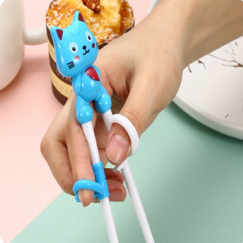 Sét thìa đũa dĩa inox, thìa đũa tập ăn Hàn Quốc cho bé - HAPPY BEAR